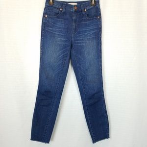 Madewell | Raw Hem 10" High Riser Skinny Skinny 26
